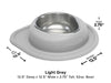 WeatherTech Single Low Pet Feeding System - 32 oz Stainless Steel Bowl - 787765883160