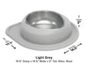 WeatherTech Single Low Pet Feeding System - 64 oz Stainless Steel Bowl - 787765277372