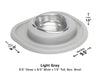 WeatherTech Single Low Pet Feeding System - 8 oz Stainless Steel Bowl - 787765537803