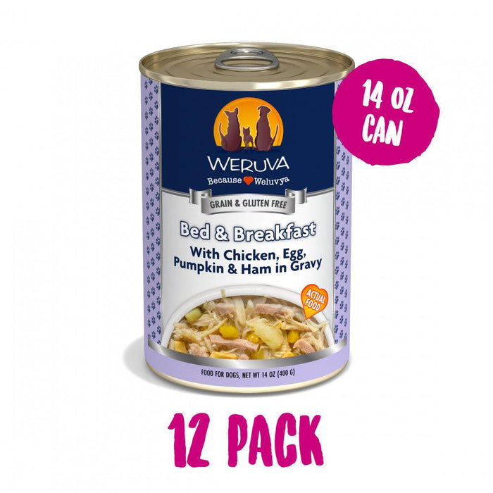 Weruva Bed & Breakfast with Chicken, Egg, Pumpkin & Ham in Gravy Canned Dog Food - 878408006227