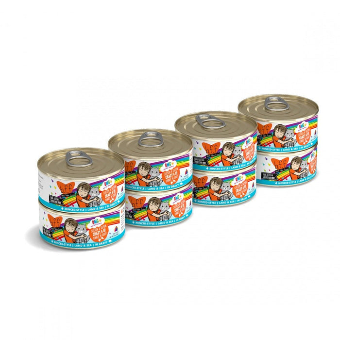 Weruva BFF Oh My Gravy Crazy 4 U Grain Free Chicken & Salmon in Gravy Canned Cat Food - 813778014113