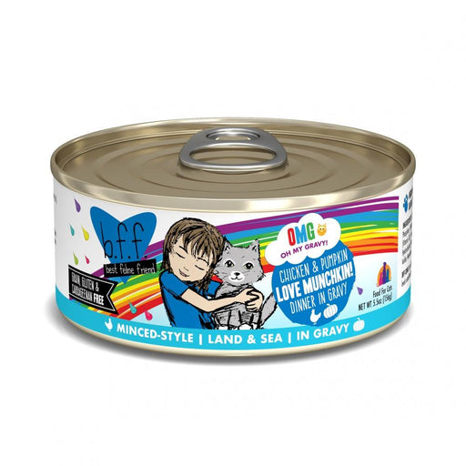 Weruva BFF Oh My Gravy Love Munchkin Grain Free Chicken & Pumpkin in Gravy Canned Cat Food - 813778019125