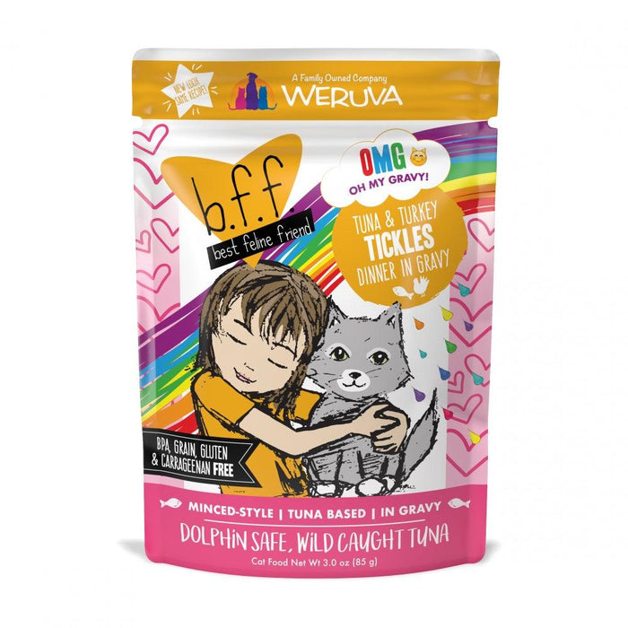 Weruva BFF Tuna & Turkey Tickles Recipe Pouches Wet Cat Food - 878408008917