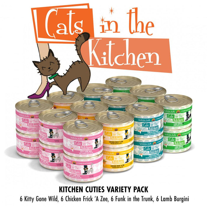 Weruva Cats in the Kitchen Grain Free Kitchen Cuties Variety Pack Canned Cat Food - 878408001550