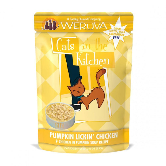 Weruva Cats In the Kitchen Pumpkin Lickin Chicken Pouches Wet Cat Food - 878408001710