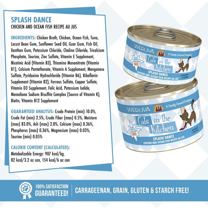 Weruva Cats in the Kitchen Splash Dance Canned Cat Food - 878408008856