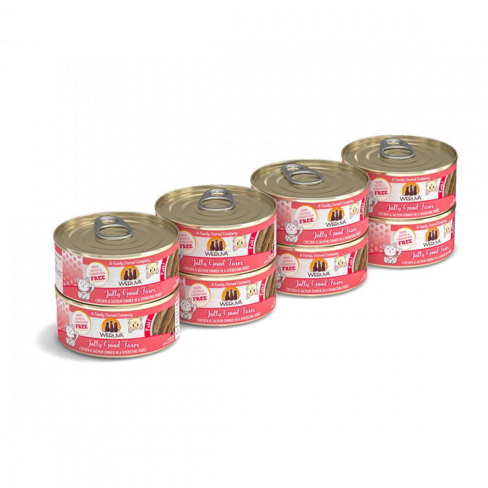 Weruva Classic Cat Pate Jolly Good Fares with Chicken & Salmon Canned Cat Food - 813778018449