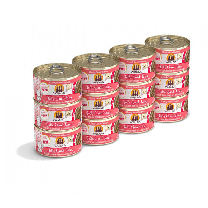 Weruva Classic Cat Pate Jolly Good Fares with Chicken & Salmon Canned Cat Food - 813778018449