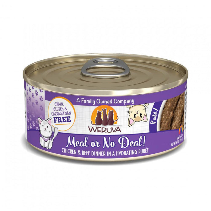 Weruva Classic Cat Pate Meal or No Deal! with Chicken & Beef Canned Cat Food - 813778018296