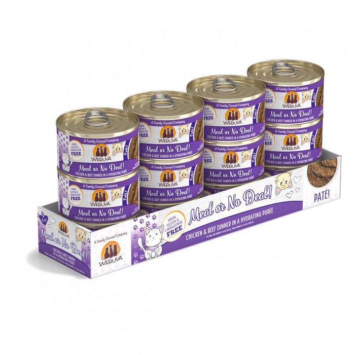 Weruva Classic Cat Pate Meal or No Deal! with Chicken & Beef Canned Cat Food - 813778018432