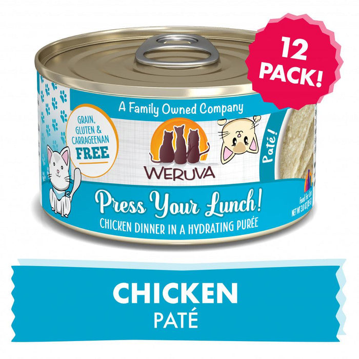 Weruva Classic Cat Pate Press Your Lunch! with Chicken Canned Cat Food - 813778018463