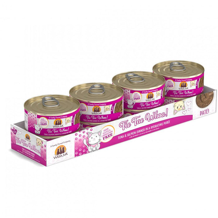 Weruva Classic Cat Pate Tic Tac Whoa! With Tuna & Salmon Canned Cat Food - 813778018418