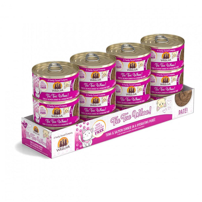 Weruva Classic Cat Pate Tic Tac Whoa! With Tuna & Salmon Canned Cat Food - 813778018418