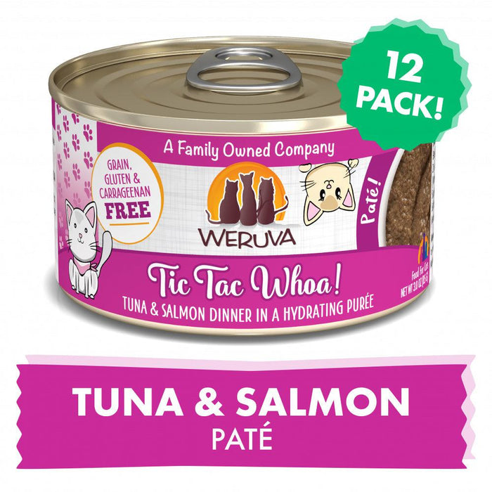 Weruva Classic Cat Pate Tic Tac Whoa! With Tuna & Salmon Canned Cat Food - 813778018418