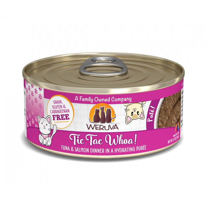 Weruva Classic Cat Pate Tic Tac Whoa! With Tuna & Salmon Canned Cat Food - 813778018418