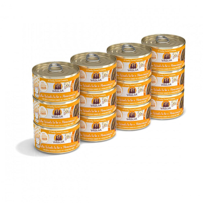 Weruva Classic Cat Pate Who wants to be a Meowionaire with Chicken & Pumpkin Canned Cat Food - 813778018425