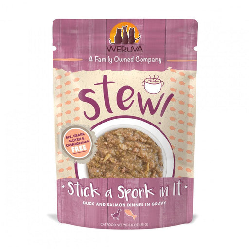 Weruva Classic Cat Stews! Stick a Spork in It with Duck & Salmon in Gravy Canned Cat Food - 813778017824