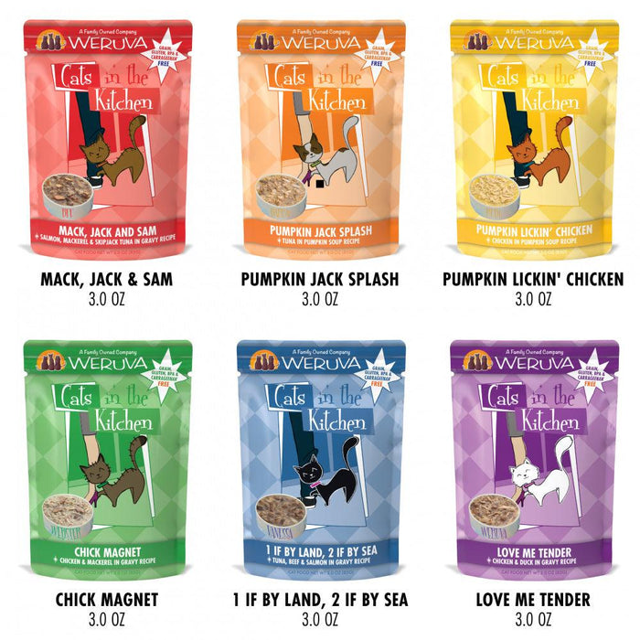 Weruva Grain Free Cats in the Kitchen Pouches Variety Pack - 878408003547