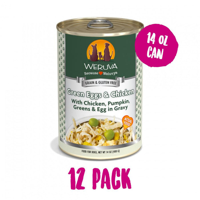 Weruva Green Eggs & Chicken with Chicken, Pumpkin, Greens & Eggs Canned Dog Food - 878408004155