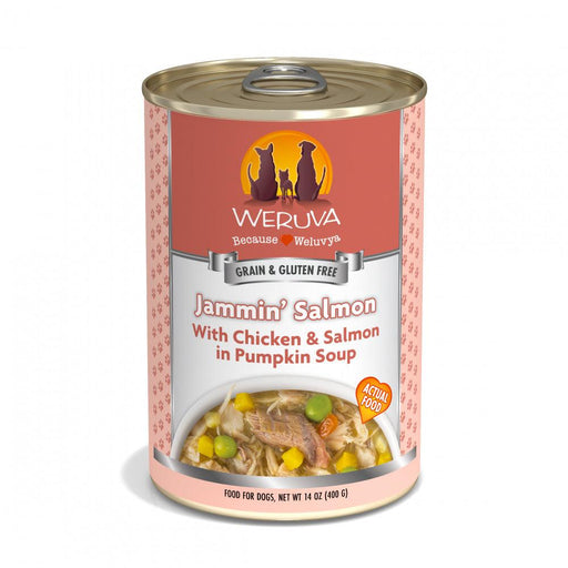 Weruva Jammin Salmon with Chicken & Salmon in Pumpkin Soup Canned Dog Food - 878408006197