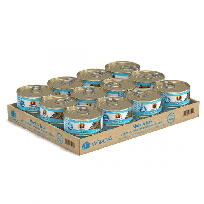 Weruva Mack And Jack With Mackerel and Grilled Skipjack Canned Cat Food - 878408000140