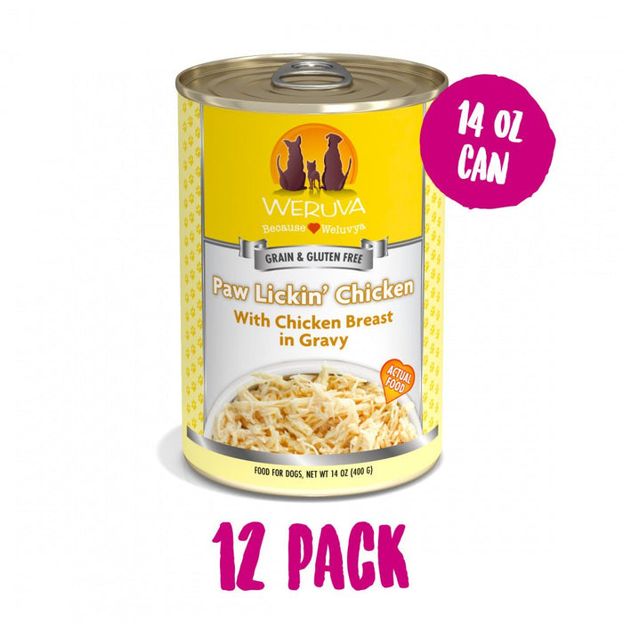 Weruva Paw Lickin Chicken with Chicken Breast in Gravy Canned Dog Food - 878408004117