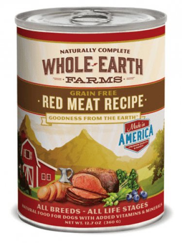 Whole Earth Farms Grain Free Red Meat Canned Dog Food - 022808854845