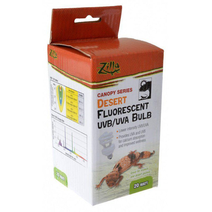 Zilla Canopy Series Desert Fluorescent UVB/UVA Bulb - 096316280960