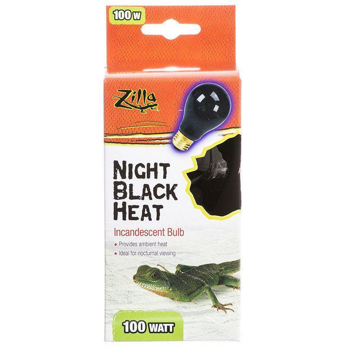 Zilla Night Time Black Light Incandescent Heat Bulb - 096316671393