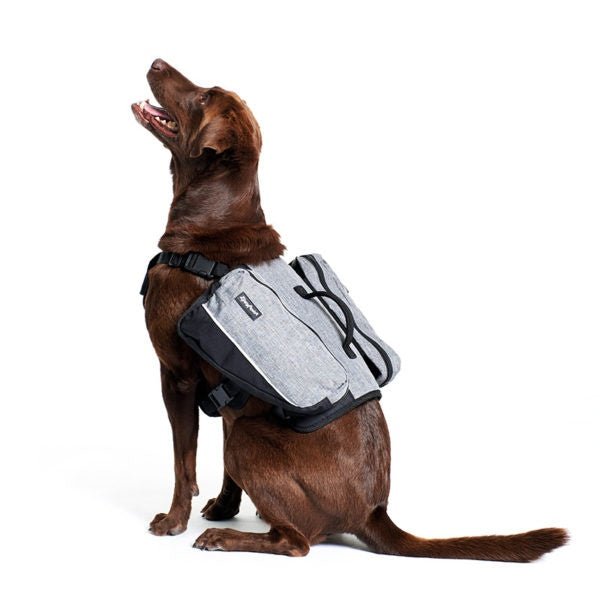 ZippyPaws Adventure Gear Graphite Backpack For Dogs - 818786015206