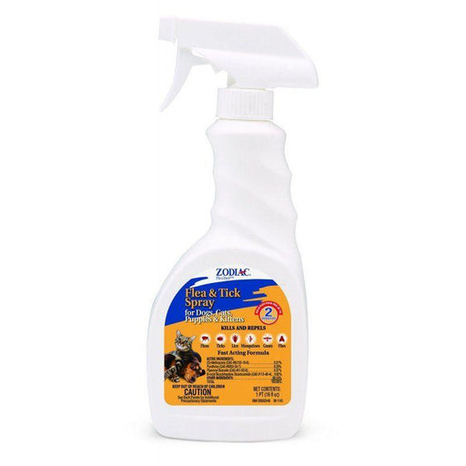 Zodiac Flea & Tick Spray for Dogs, Puppies, Cats & Kittens - 041535622008