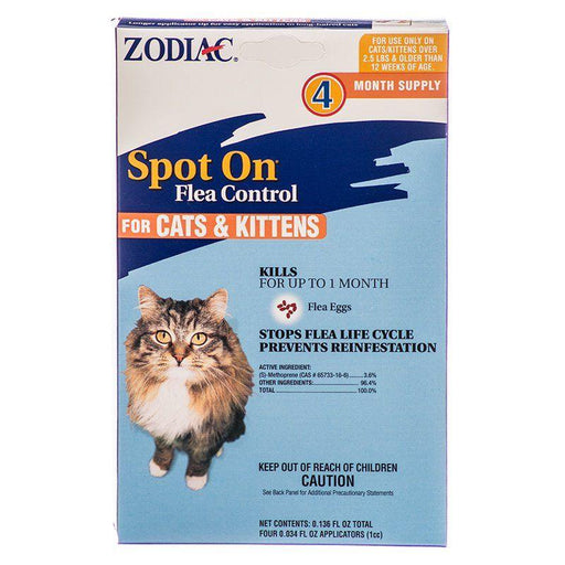 Zodiac Spot on Flea Controller for Cats & Kittens - 041535775506