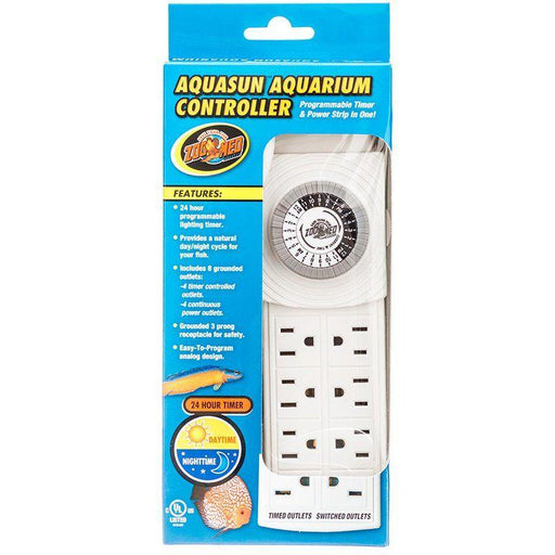 Zoo Med Aquatic AquaSun Aquarium Controller Timer & Powerstrip - 097612120110