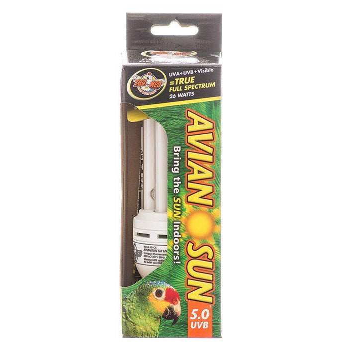 Zoo Med Avian AvianSun 5.0 UVB Compact Flourescent Bulb - 097612345056