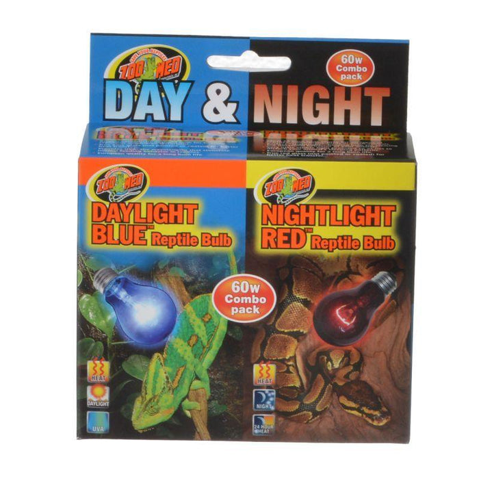 Zoo Med Day & Night Reptile Bulbs Combo Pack - 097612370010