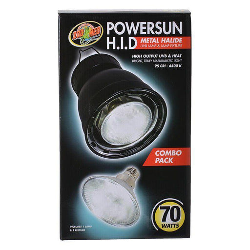 Zoo Med Powersun H.I.D. Metal Halide UVB Lamp & Fixture - 097612320961