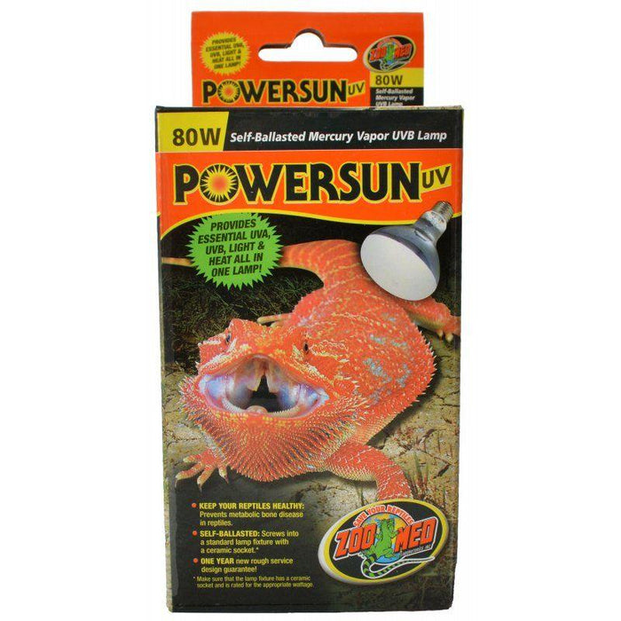 Zoo Med Powersun UVB Mercury Vapor Lamp - 097612450125