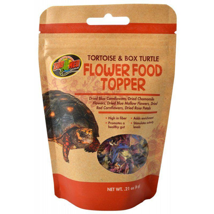 Zoo Med Tortoise & Box Turtle Flower Food Topper - 097612401400